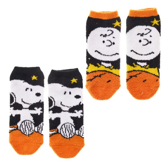 Peanuts Halloween 2 Pair Adult Ankle Sock Set - Picture 1 of 5